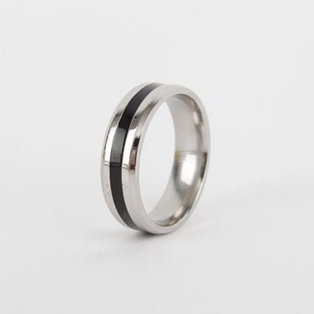 HOST PICK Men's Titanium Steel Ring Size 10